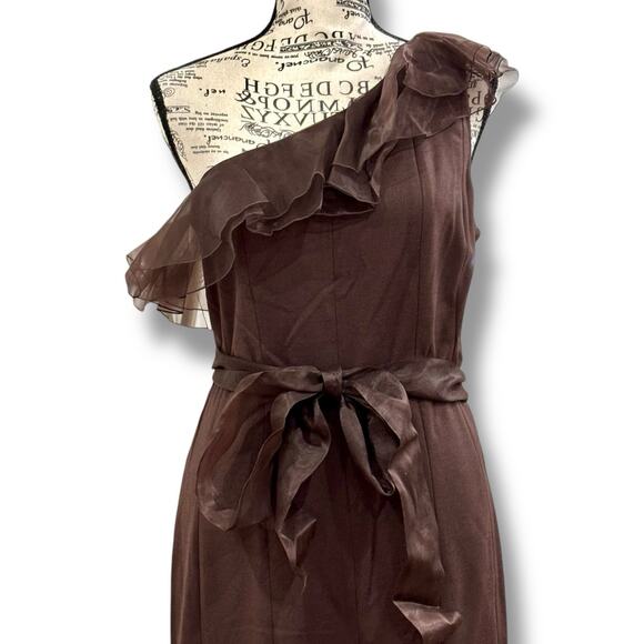 NWT Nordstrom NUE by Shani Size 10 One Shoulder Dress $320 Built-in Body Shaper - Picture 3 of 7